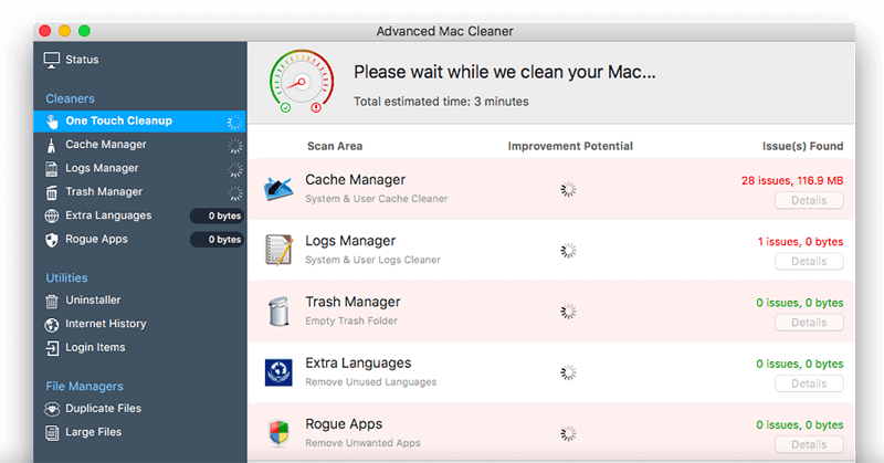 remove advance mac cleaner from mac